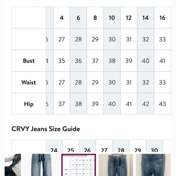 We The Free Blue Washed Wide Leg Jeans - Picture 4 of 7